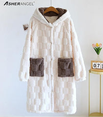 ASHE RANGEL  男女成人蓬松保暖家居服