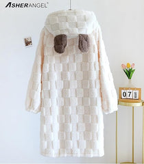 ASHE RANGEL  男女成人蓬松保暖家居服